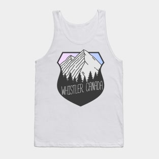 Whistler, Canada Mountain Crest Sunset Tank Top